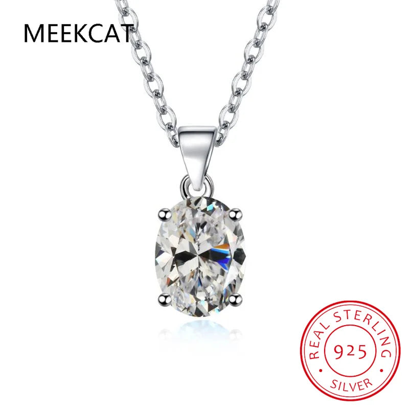 Natural Garnet Amethyst Citrine Peridot Blue Topaz 925 Sterling Silver Pendant Necklace Gemstone Jewelry 45cm Chain
